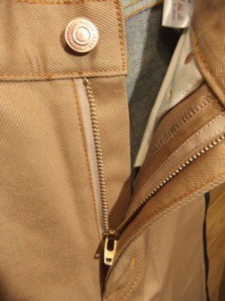 画像3: 児島ジーンズ/13oz デニムｘカツラギ切り替えパンツ (3)