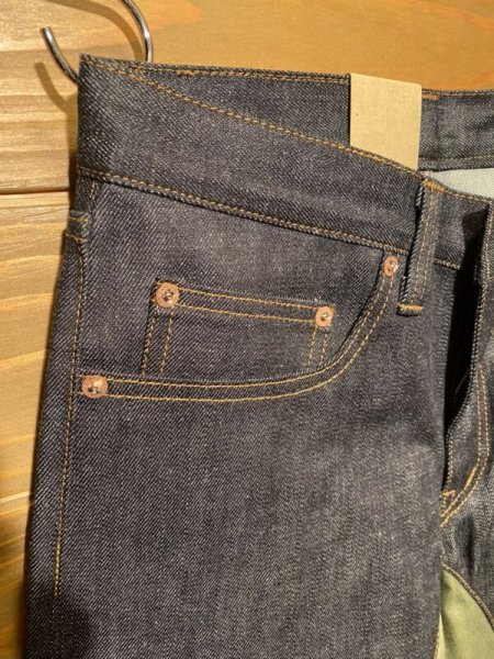 画像5: 児島ジーンズ/モンキーコンボパンツ デニムｘカーキ (5)